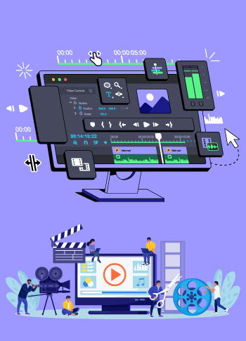 Video editor working in Adobe Premiere Pro and After Effects creating corporate and product videos for Salasar Technologies clients